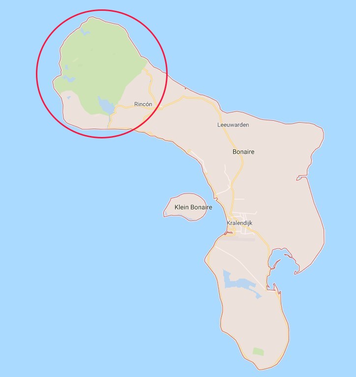 001-KaartjeBonaire_Dag7.jpg - Zondag vlieg ik om negen uur 's avonds. Nog tijd genoeg om het Nationale Park te bezoeken: Washington-Slagbaai, genoemd naar de twee plantages die hier lagen.